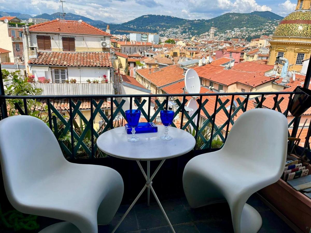 Cosy Penthouse Old Town Sea View Little Terraces Air Conditionned Nice Luaran gambar