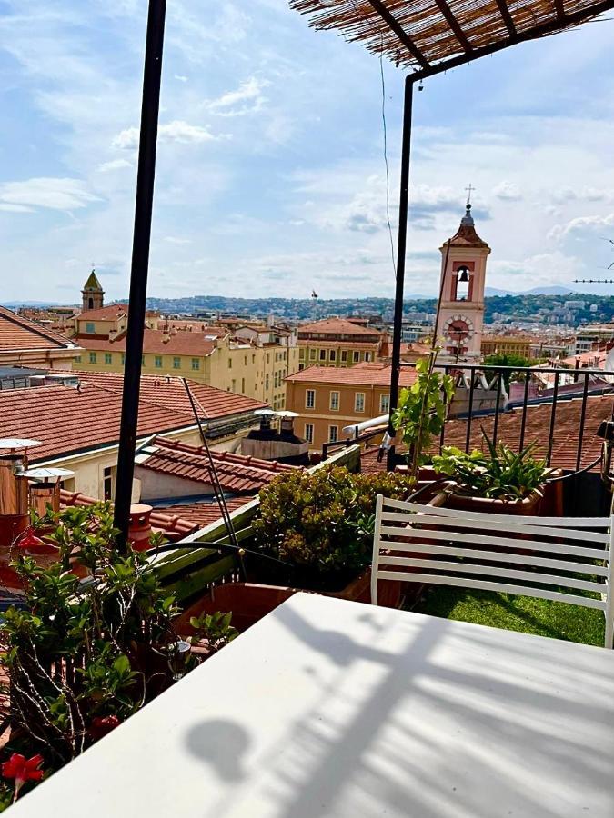 Cosy Penthouse Old Town Sea View Little Terraces Air Conditionned Nice Luaran gambar